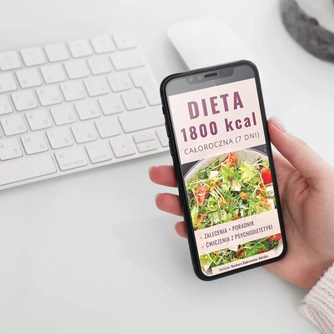 Dieta 1800 kcal jadłospis na cały tydzień w PDF