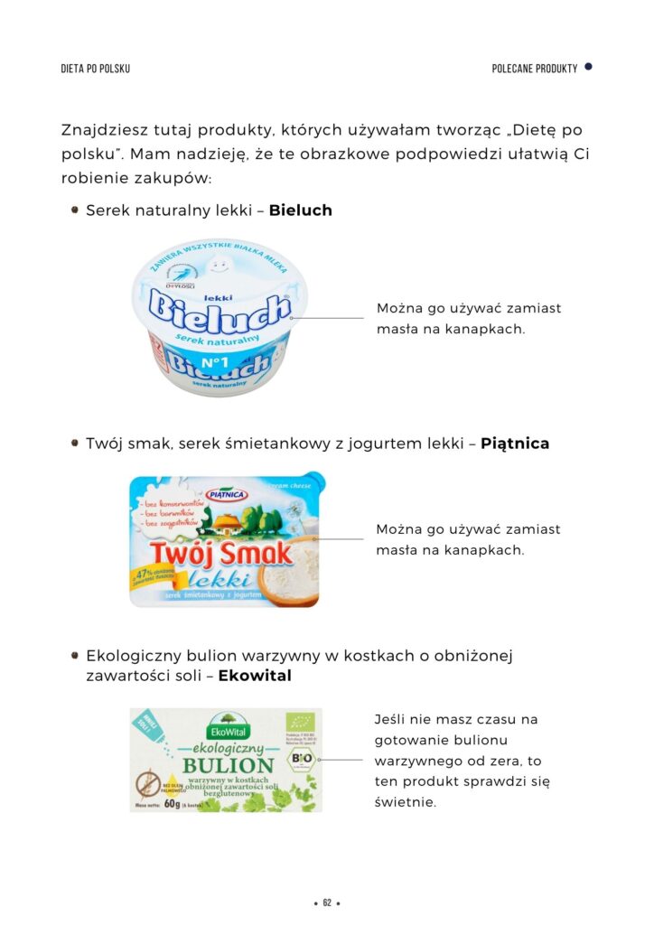 Polecane produkty - Dieta po polsku 2